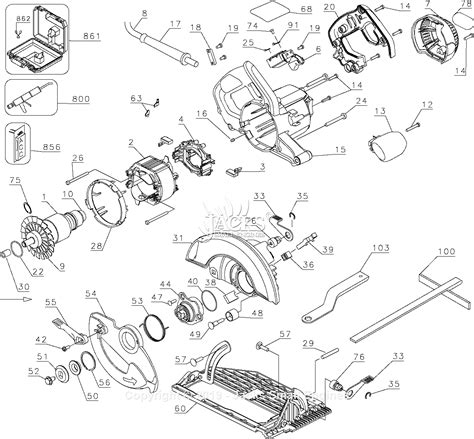 dewalt saw parts diagram dws.